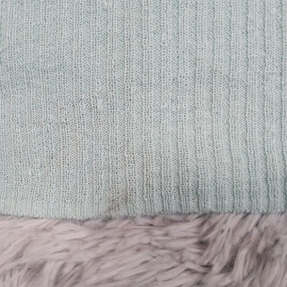 Talbots Womens Sweater Cardigan Blue XS Linen Open‎ Front Knit Pockets - Picture 5 of 11